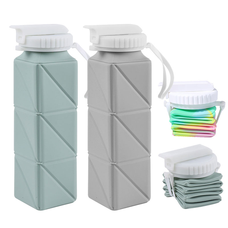 Water Bottle Collapsible - 620ml Collapsible Water Bottle Cup with