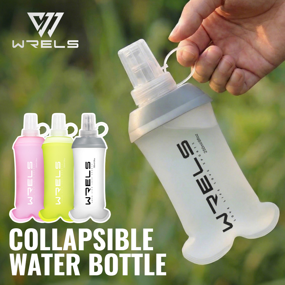 Water Bottle Collapsible - WRELS 190ml 250ml 350ml 500ml Water