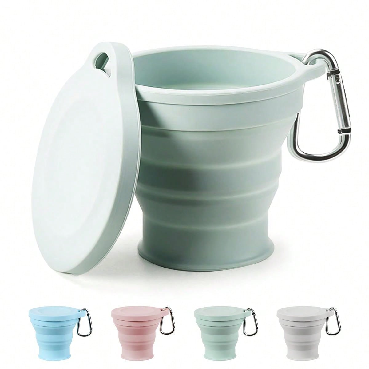 Water Bottle Collapsible - Leeseph Silicone Collapsible Travel Cup, Foldable