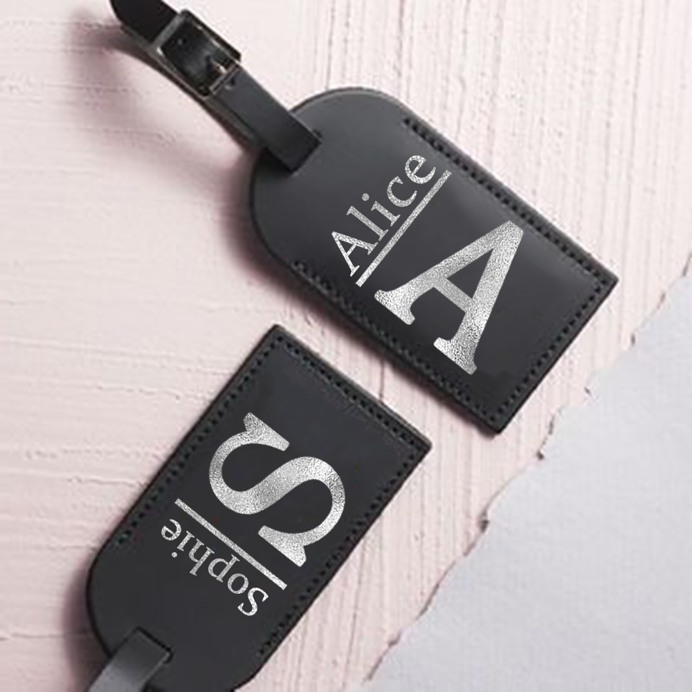 Travel Accessories Personalised - Personalized Letter with Name Monogram Luggage