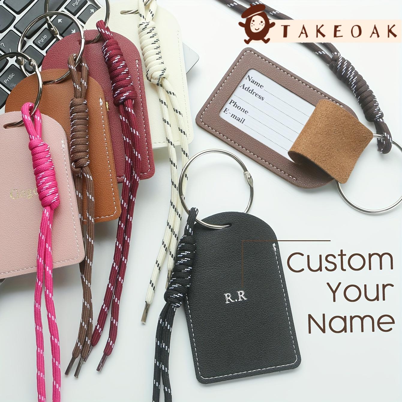 Travel Accessories For Kids - Personalized Custom Dual Initial Leather Luggage