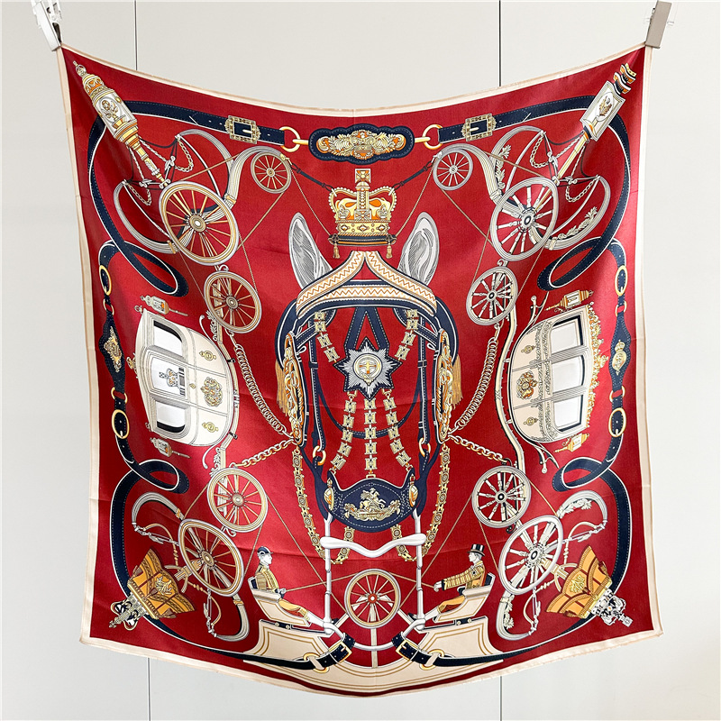 Travel Accessories Gifts - 12MM Soft Silk Scarf Women 90CM
