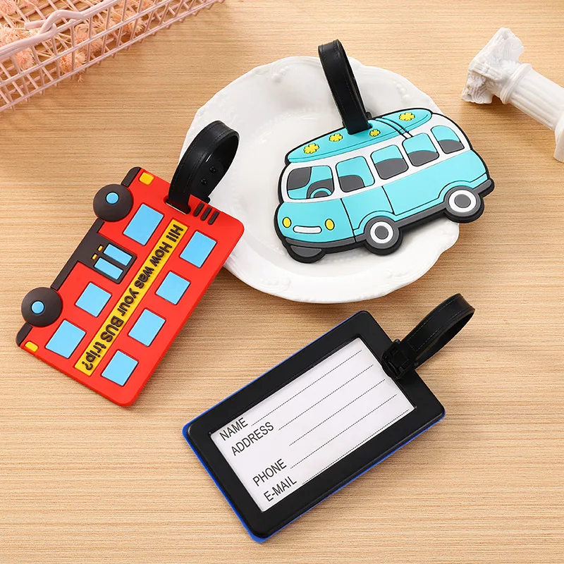 Travel Accessories B&M - Cute Cartoon Cars PVC Silicone Luggage