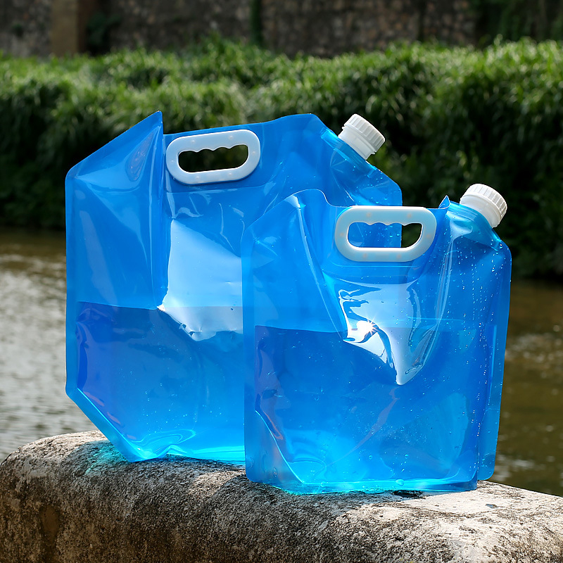 Water Bottle Collapsible - Collapsible Water Container Bag, Plastic Storage