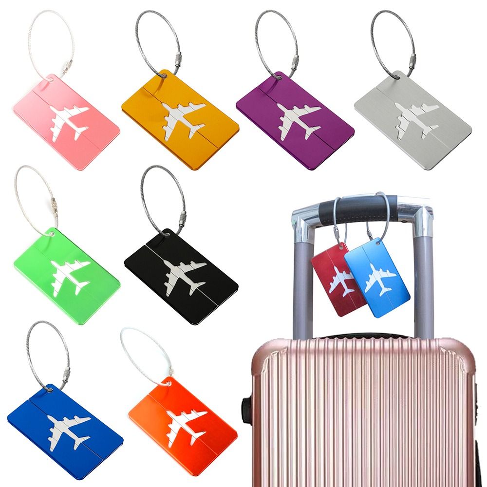 Travel Accessories B&M - Aluminium Travel Luggage Tags Reusable Suitcase