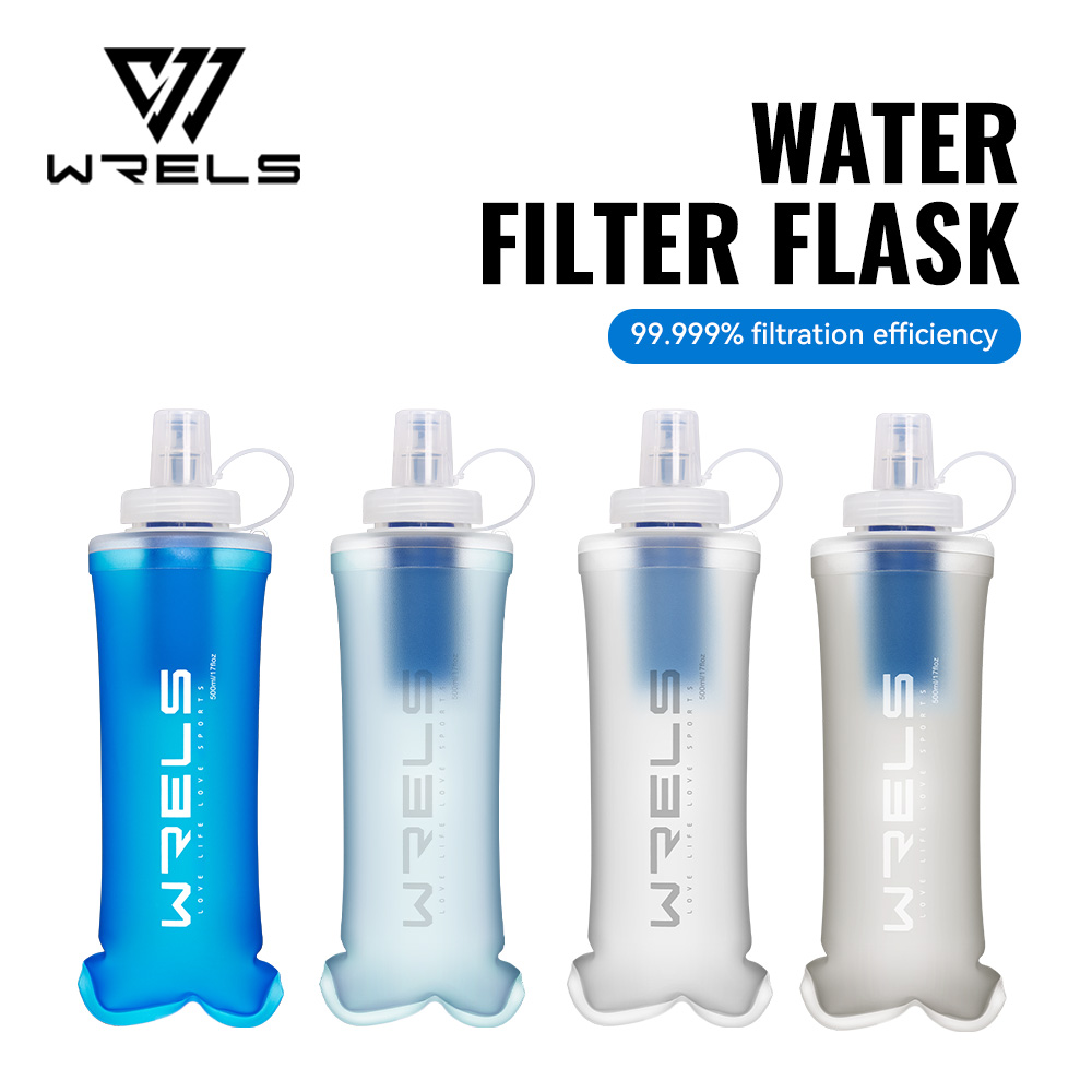 Water Bottle Collapsible - WRELS Water Filter Bottle Collapsible Soft