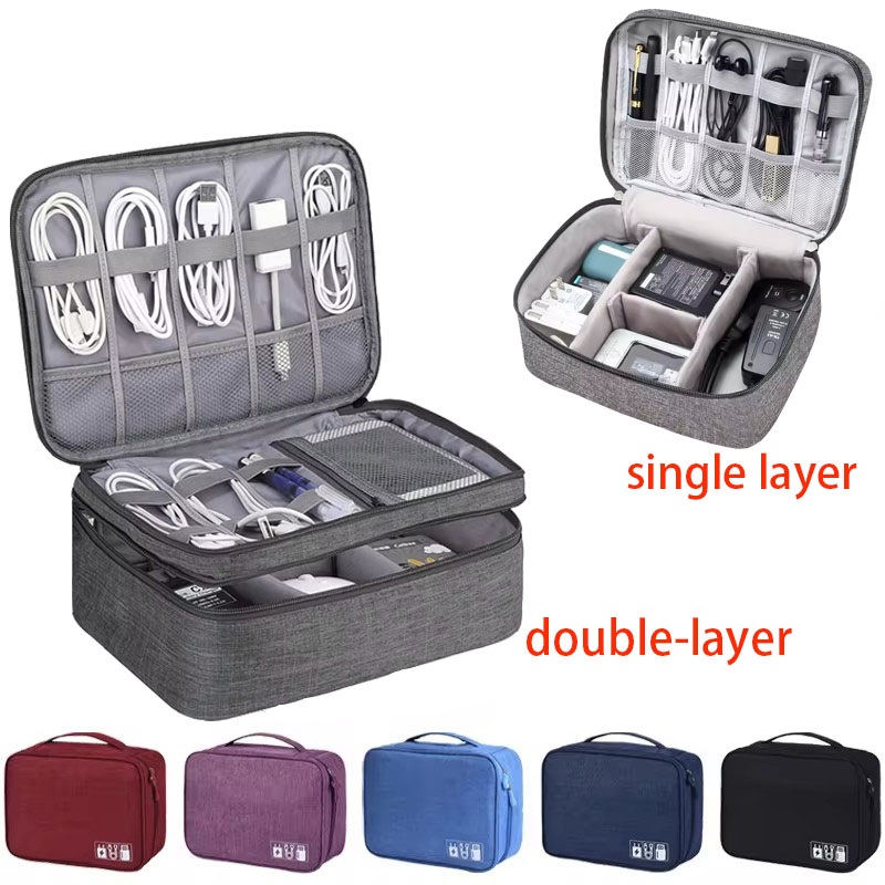 Cable Organizer Travel - Travel Cable Storage Bag Portable WaterProof
