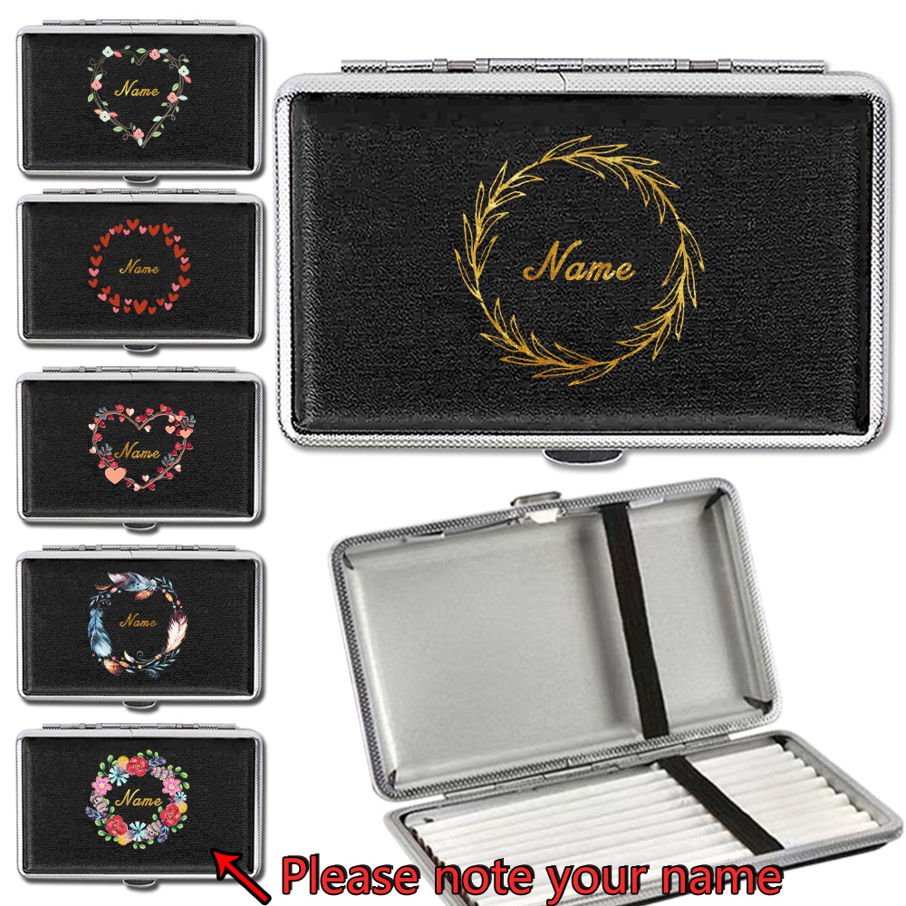 Travel Accessories Personalised - Customized Name PU Cigarette Case Portable