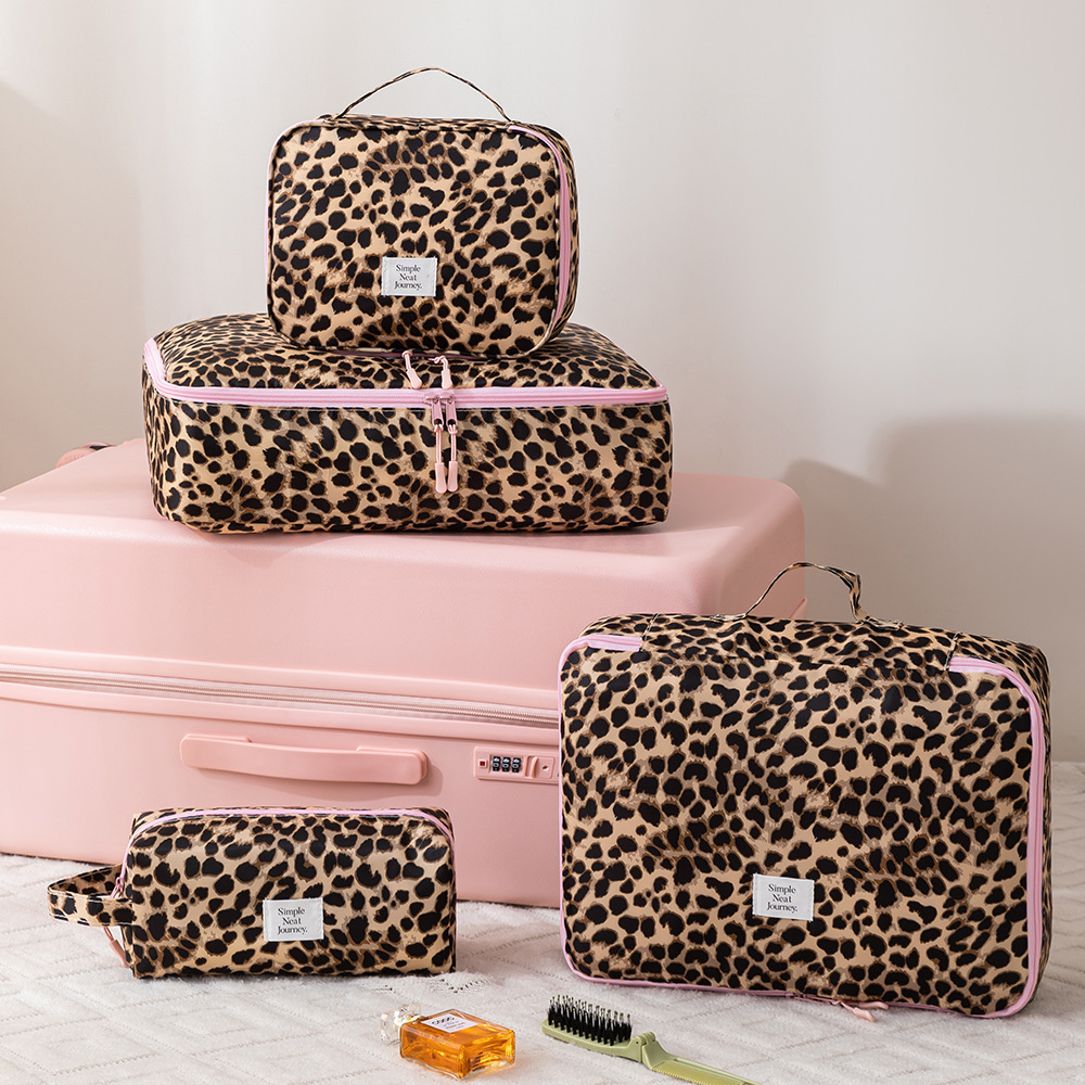 Leopard Makeup Bag Toiletry Cl - Travel Accessories Comfort ulasan dan harga