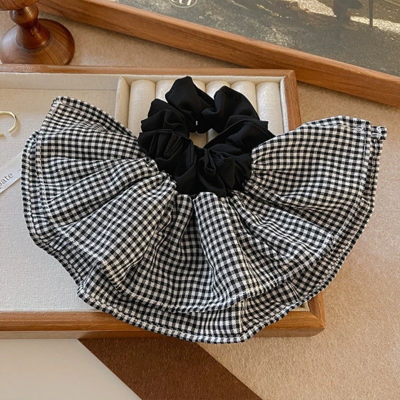 Extra Large Plaid Hair Ties El - Travel Accessories High End ulasan dan harga
