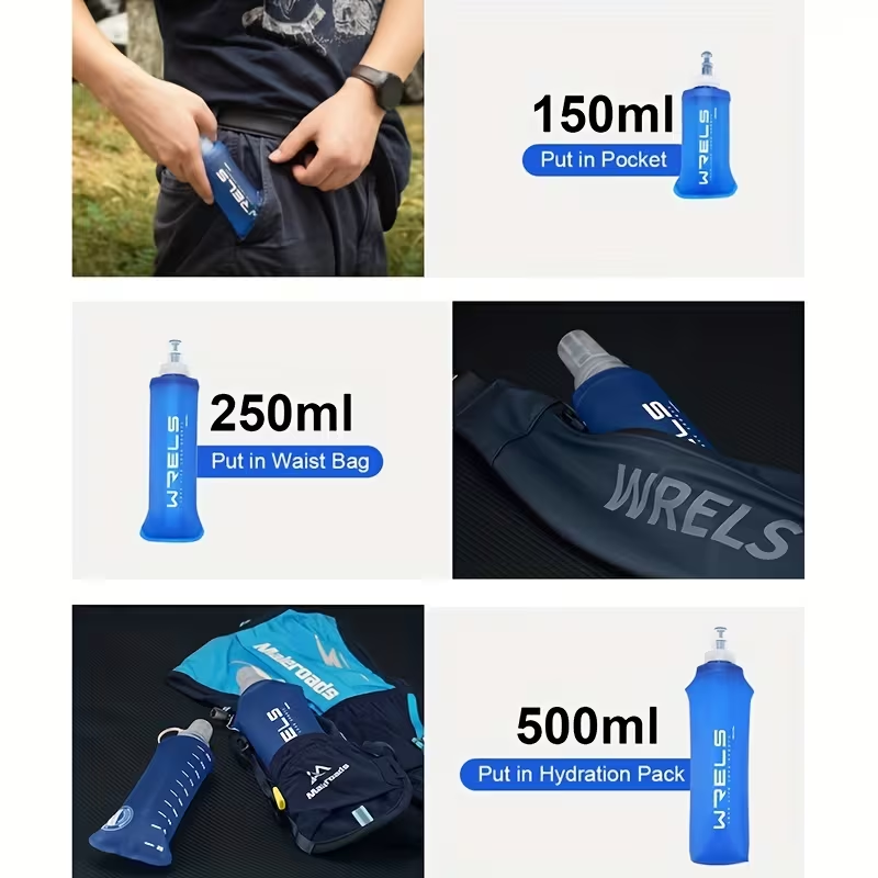 WRELS Portable Sports Soft Fla - Water Bottle Collapsible ulasan dan harga