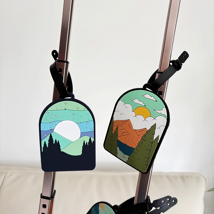 1/3/6pcs landscape luggage tag - Travel Accessories Personalised ulasan dan harga