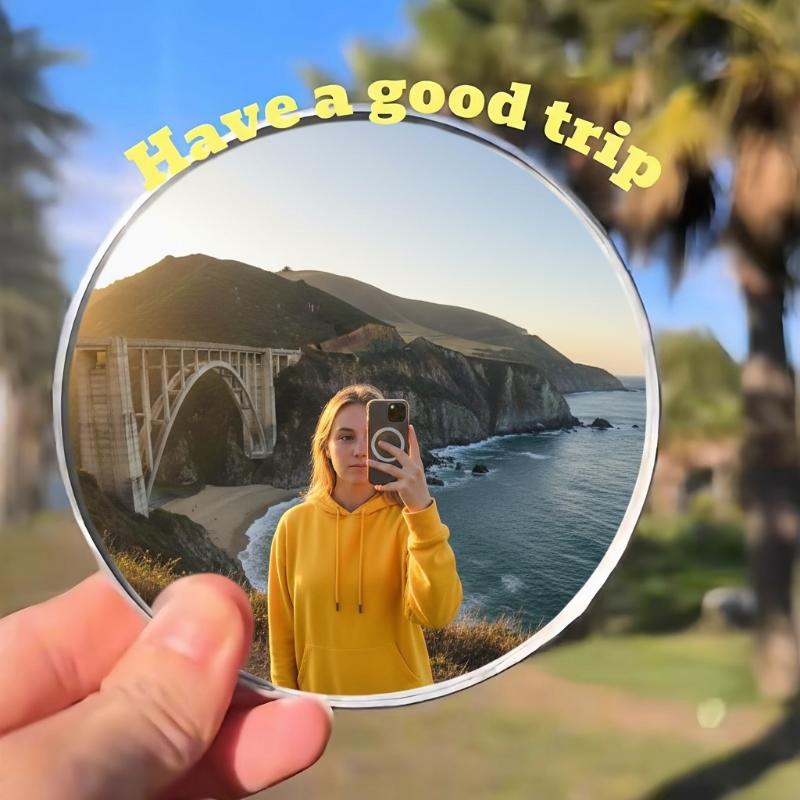 5cm Handheld Selfie Mirror Por - Travel Vlog Accessories ulasan dan harga