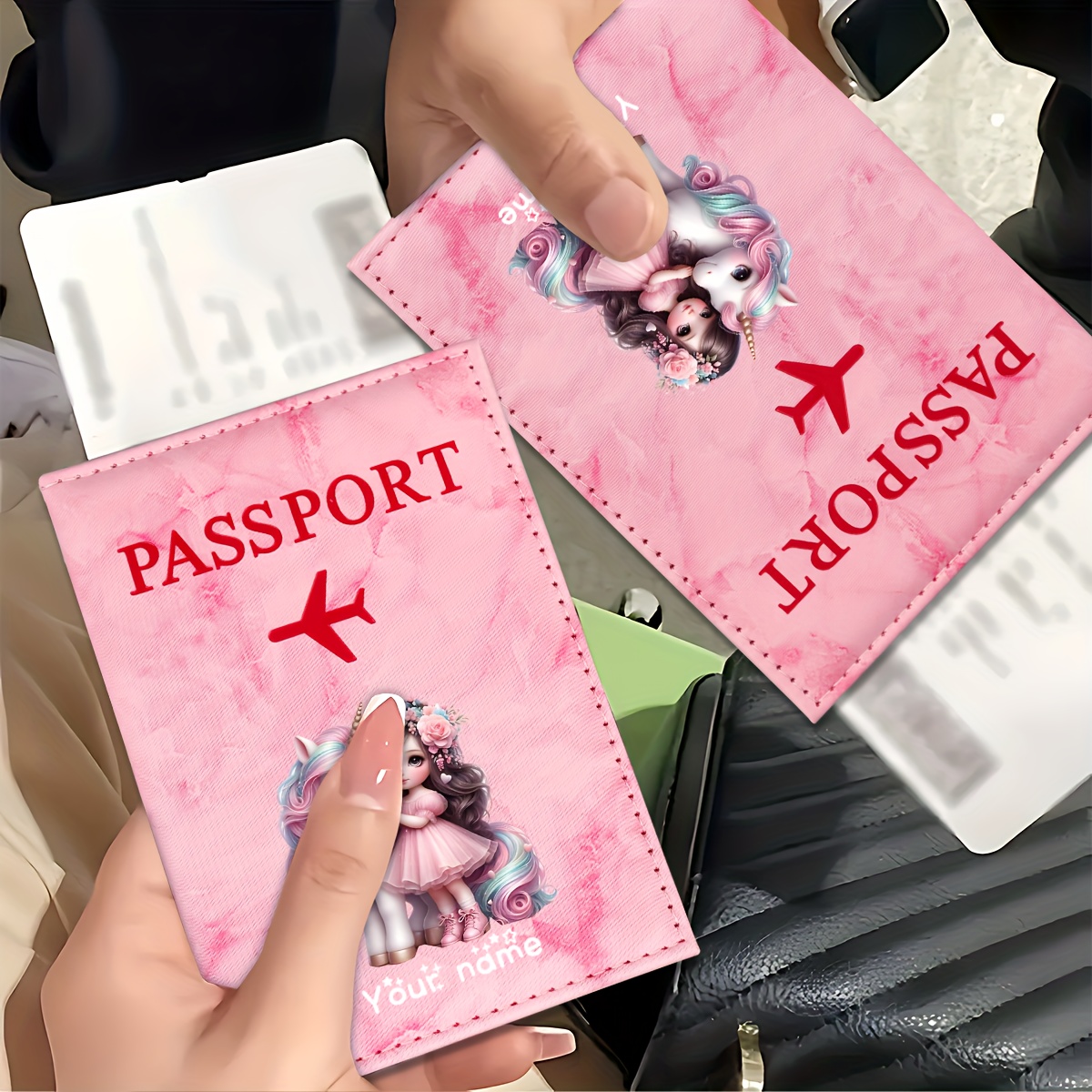 Unicorn Girl Pattern PU Passpo - Travel Accessories Personalised ulasan dan harga