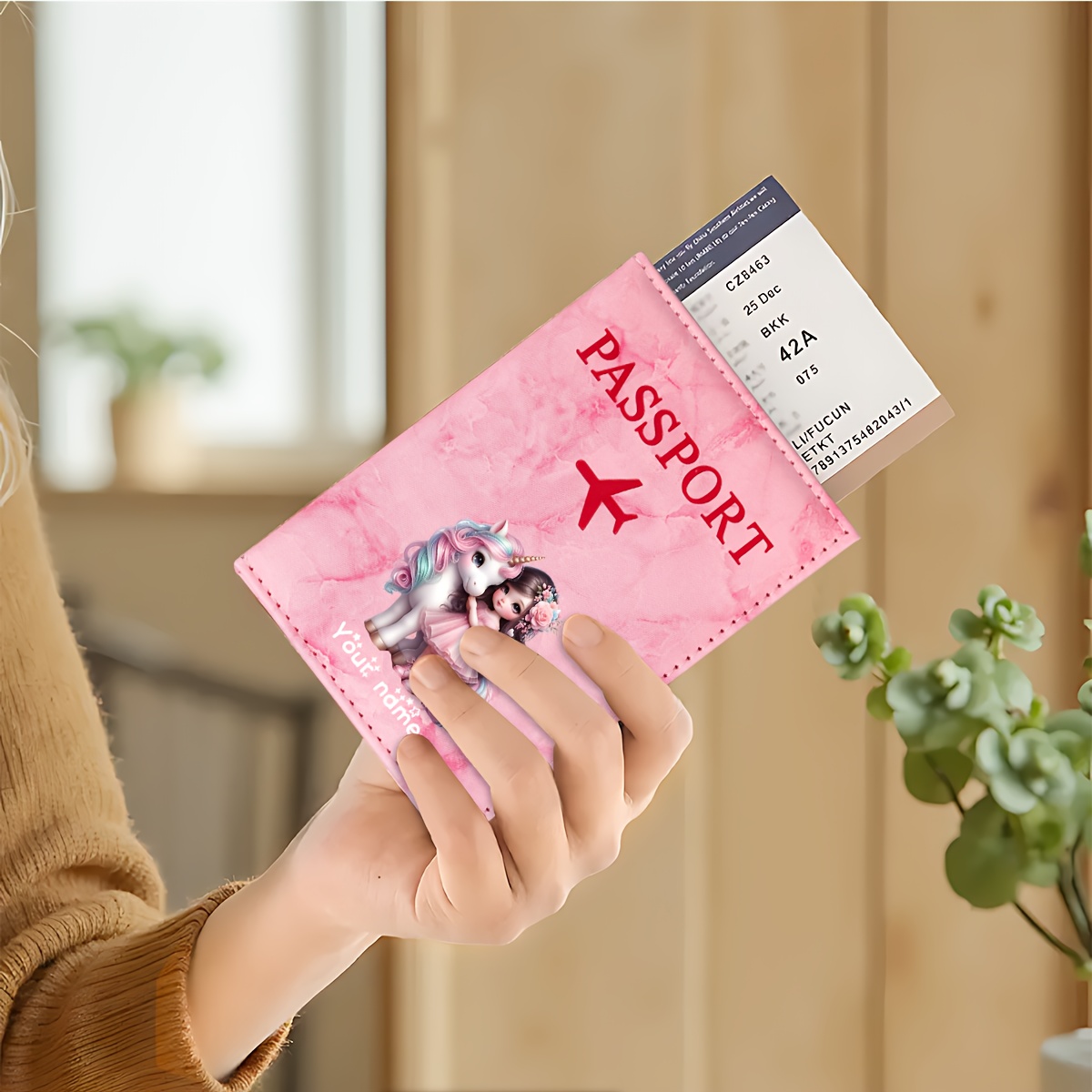 Unicorn Girl Pattern PU Passpo - Travel Accessories Personalised ulasan dan harga