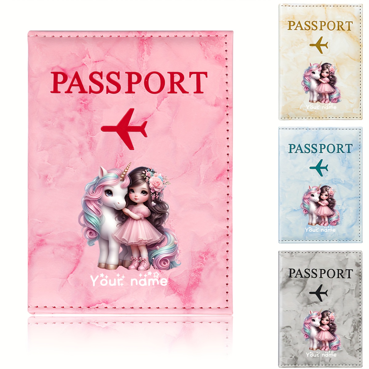Unicorn Girl Pattern PU Passpo - Travel Accessories Personalised ulasan dan harga