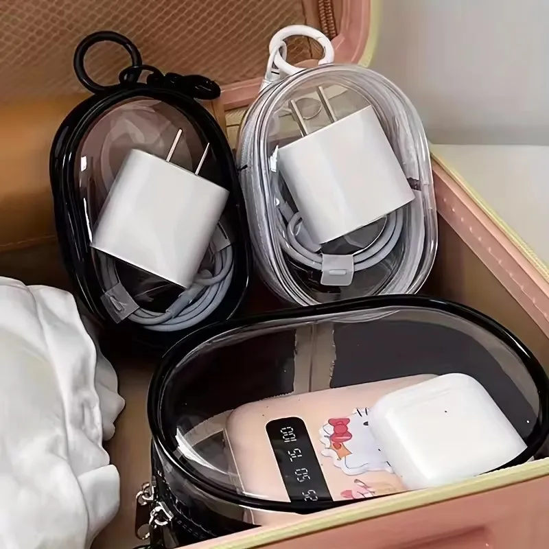 Portable Mini Clear Zipper Sto - Cable Organizer Travel ulasan dan harga