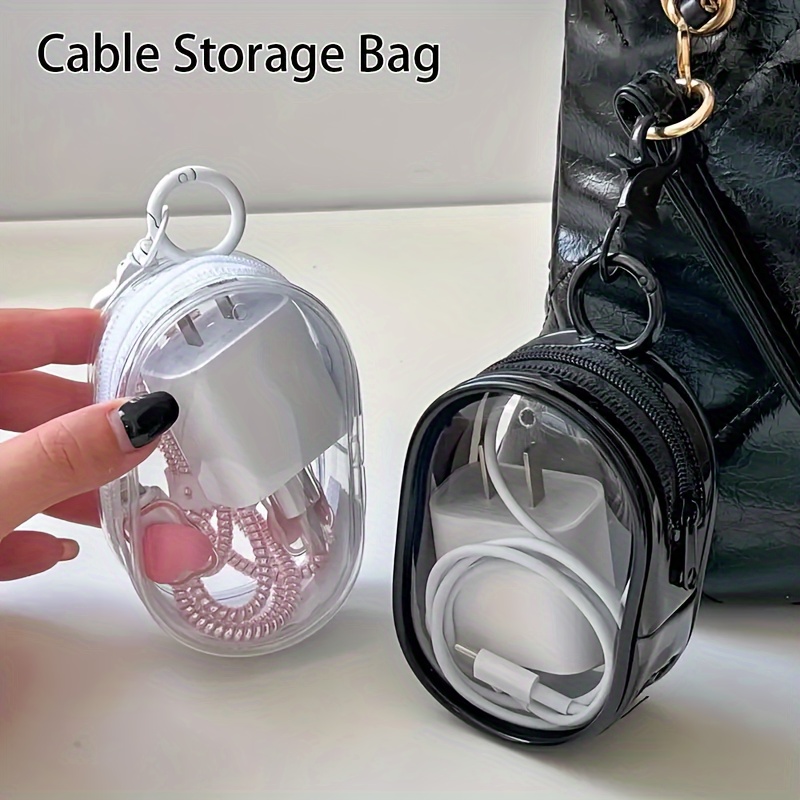 Portable Mini Clear Zipper Sto - Cable Organizer Travel ulasan dan harga