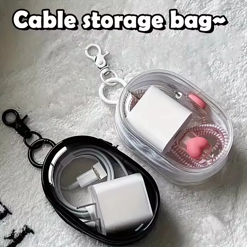 Portable Mini Clear Zipper Sto - Cable Organizer Travel ulasan dan harga
