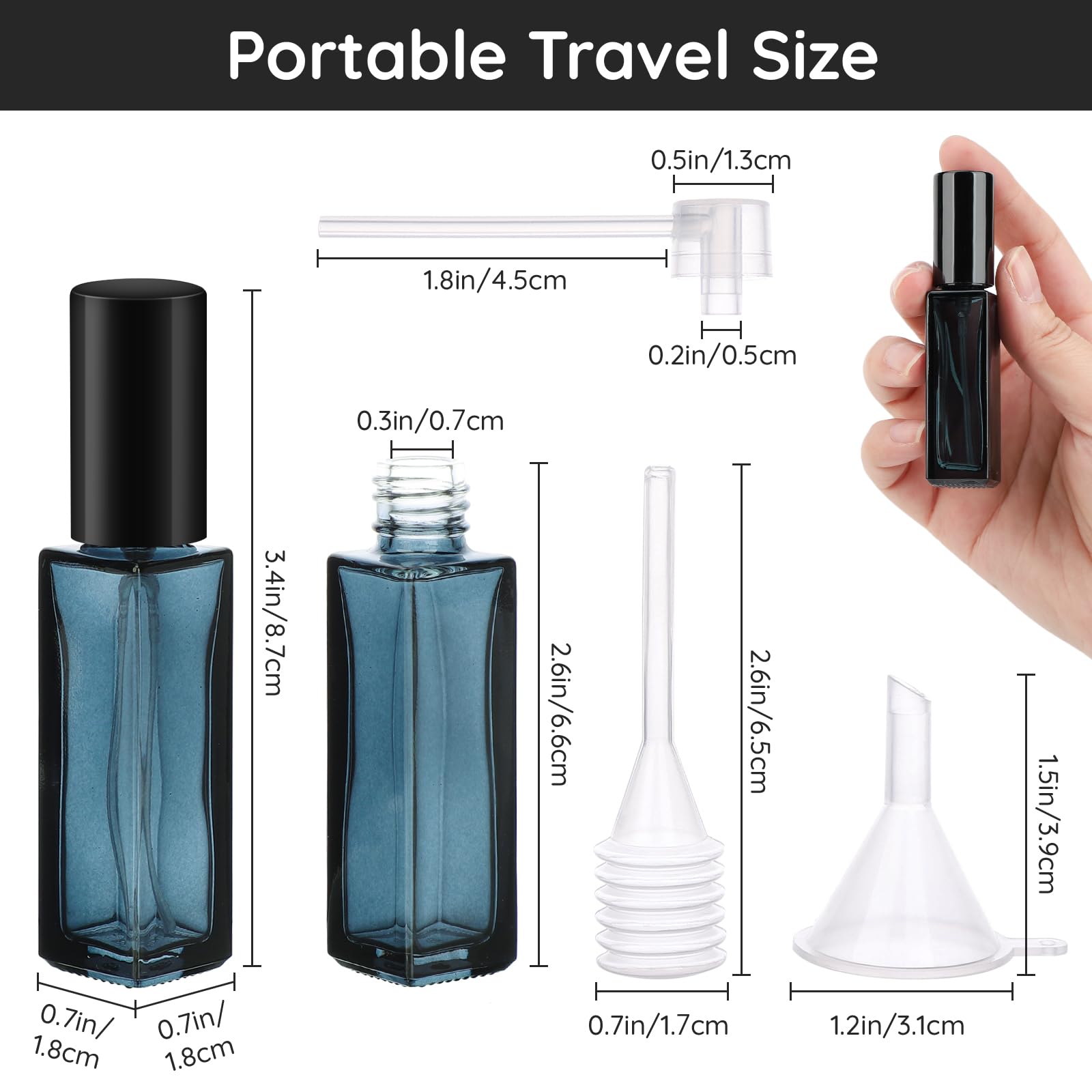 10pcs Perfume Bottle Spray Emp - Travel Accessories High End ulasan dan harga