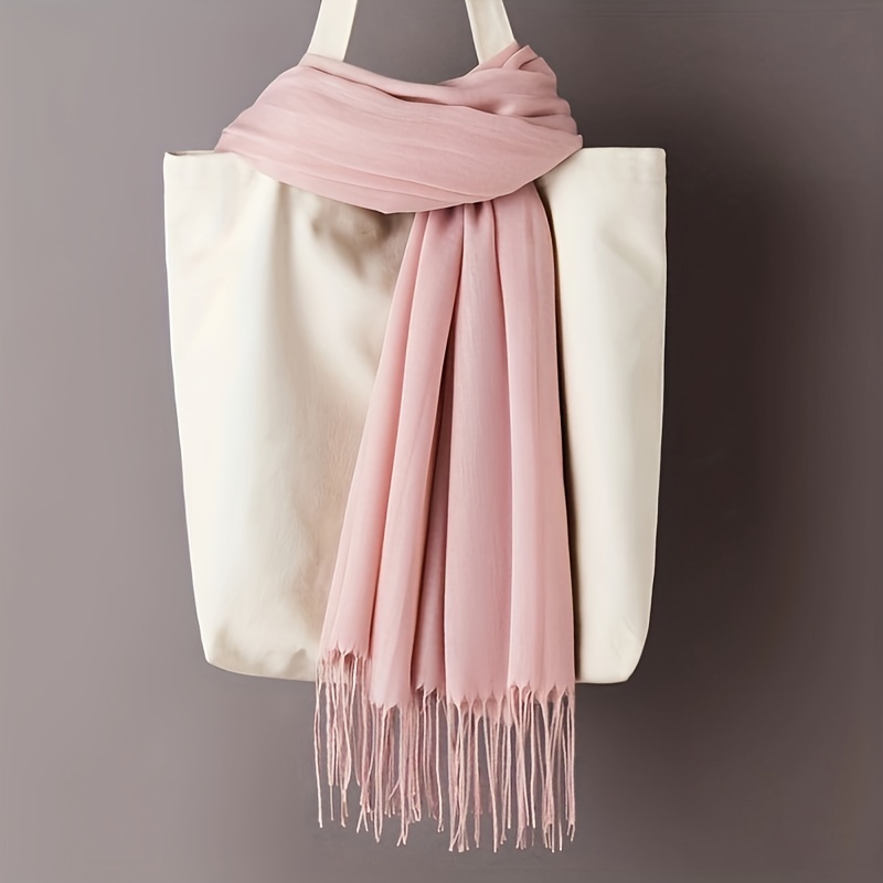 Unisex Classic Solid Color Sca - Travel Accessories Comfort ulasan dan harga