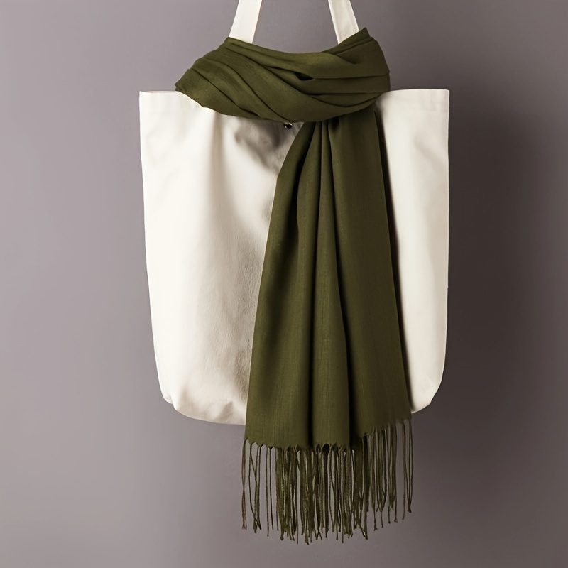 Unisex Classic Solid Color Sca - Travel Accessories Comfort ulasan dan harga
