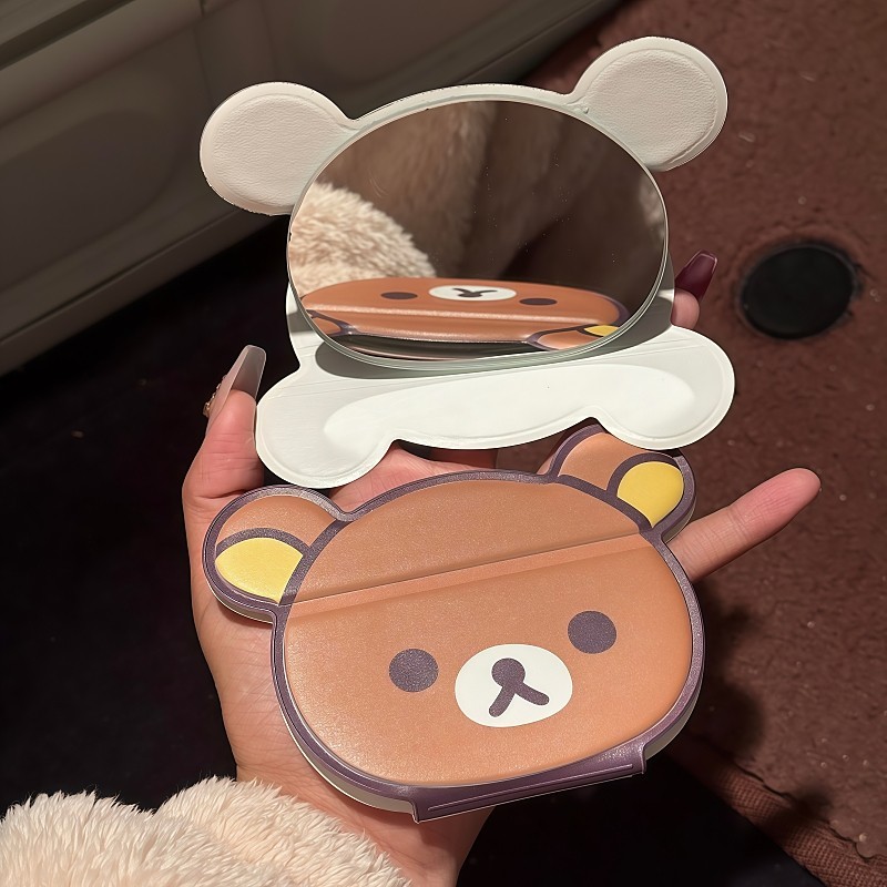 Rilakkuma Folding Makeup Mirro - Travel Accessories Gifts ulasan dan harga