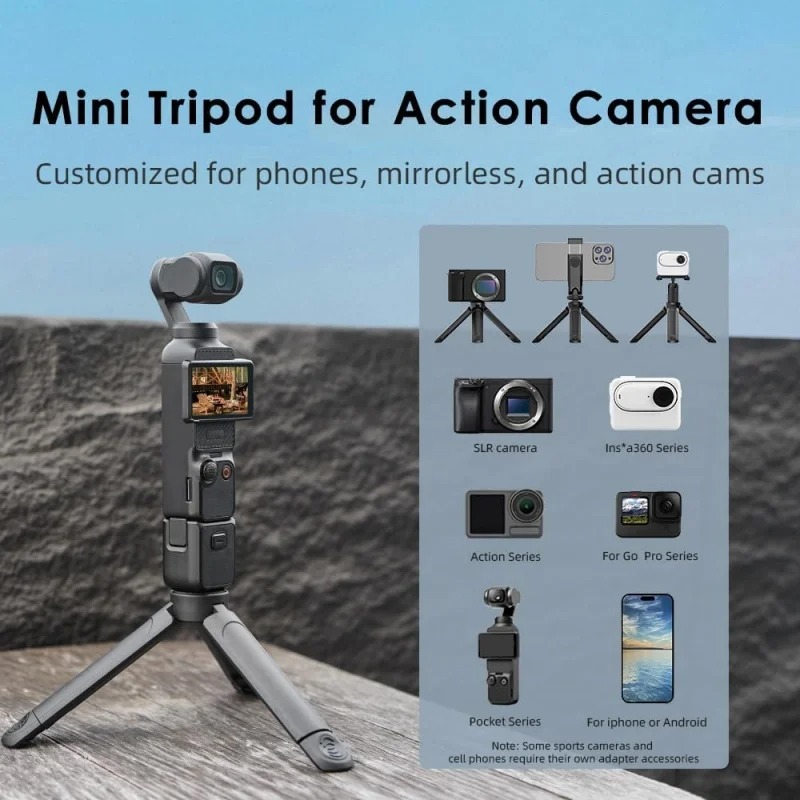 Foldable Mini Tripod for DJI O - Travel Vlog Accessories ulasan dan harga