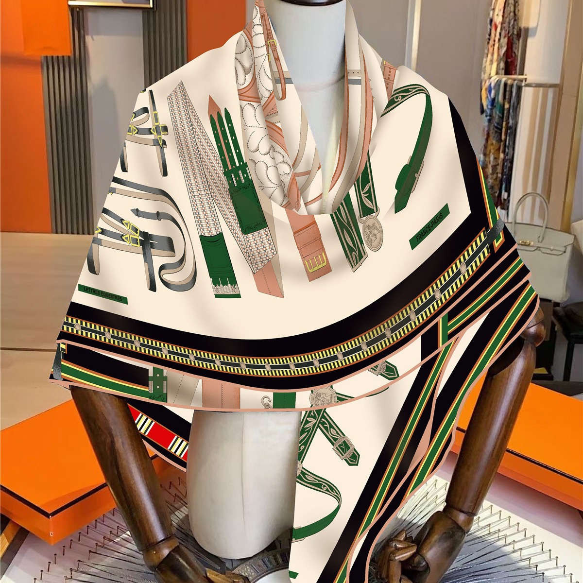 Faux Silk Wool Warm Scarf Wome - Travel Accessories High End ulasan dan harga