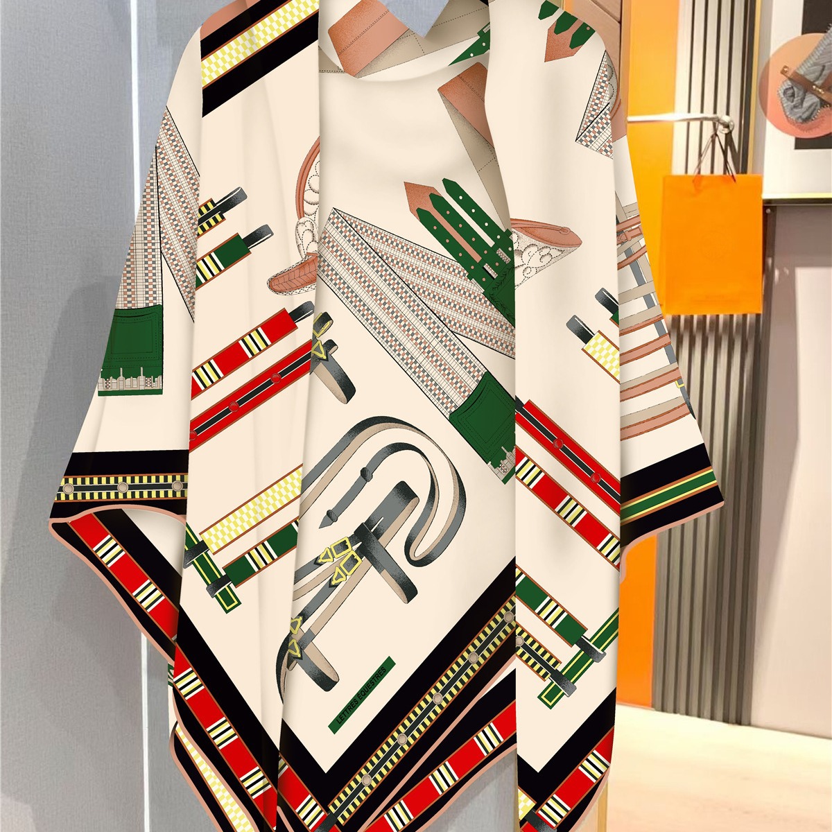 Faux Silk Wool Warm Scarf Wome - Travel Accessories High End ulasan dan harga