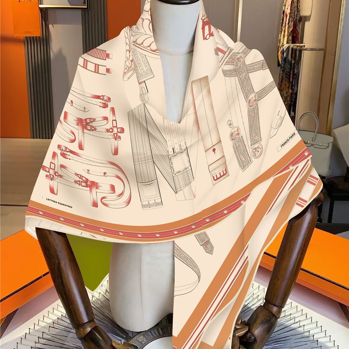 Faux Silk Wool Warm Scarf Wome - Travel Accessories High End ulasan dan harga