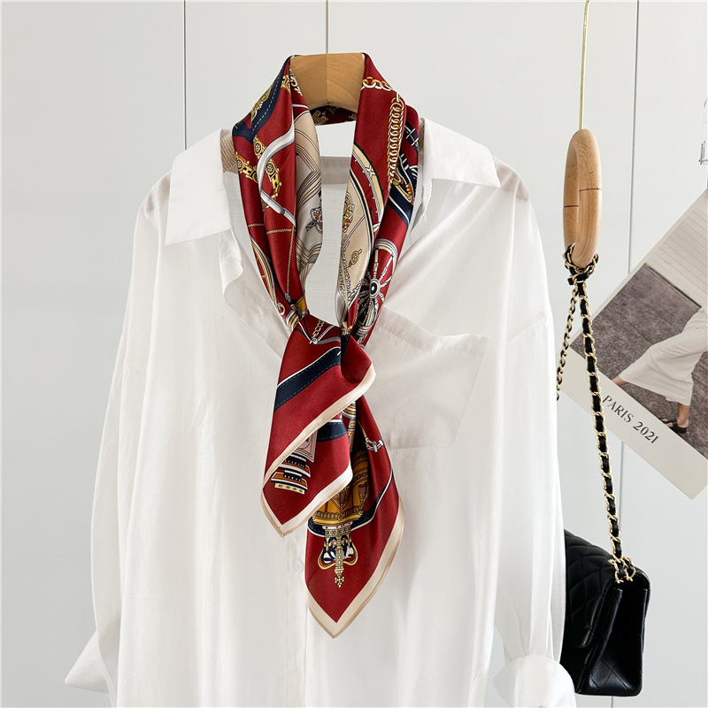 12MM Soft Silk Scarf Women 90C - Travel Accessories Gifts ulasan dan harga