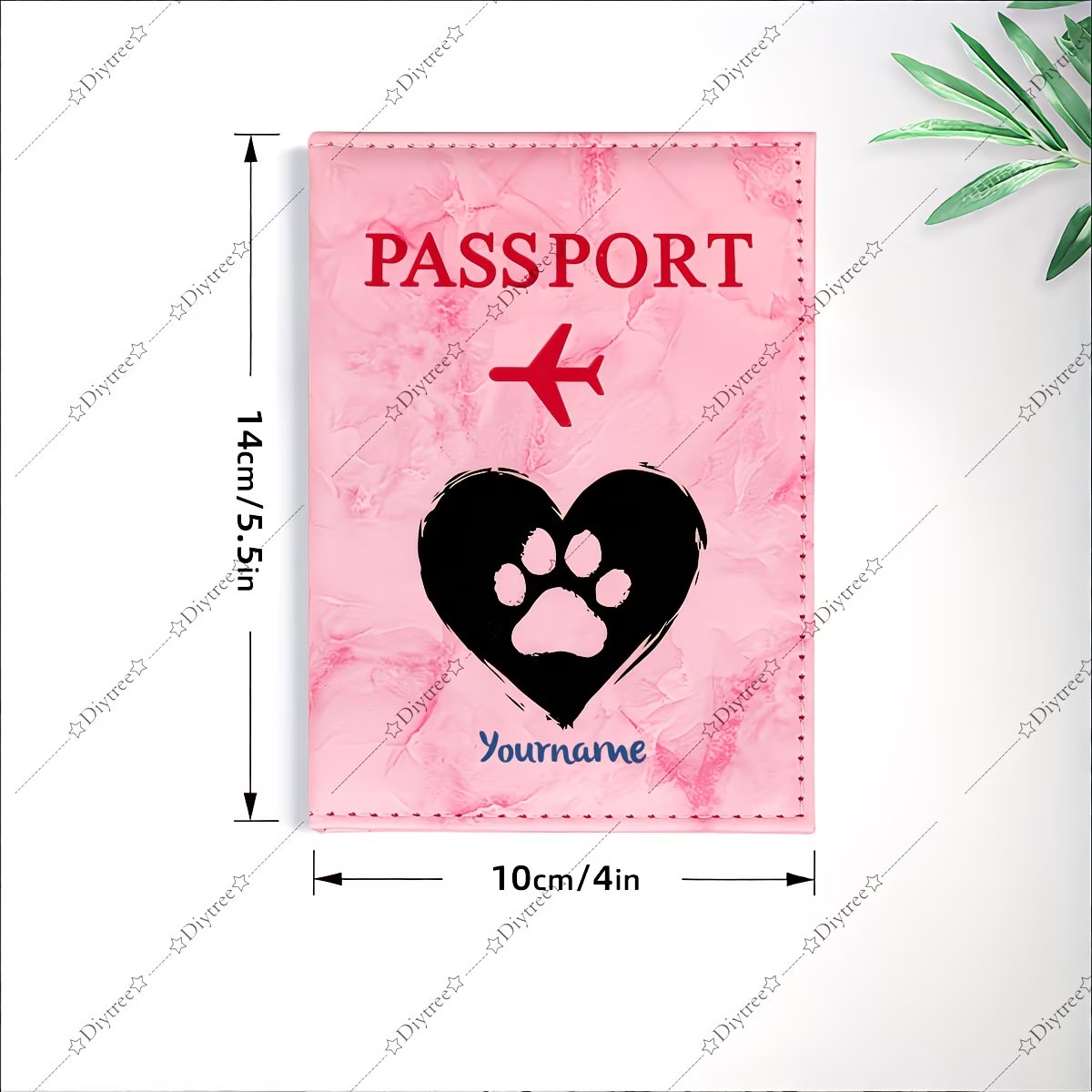Custom Heart And Paw Print Pet - Travel Accessories Personalised ulasan dan harga