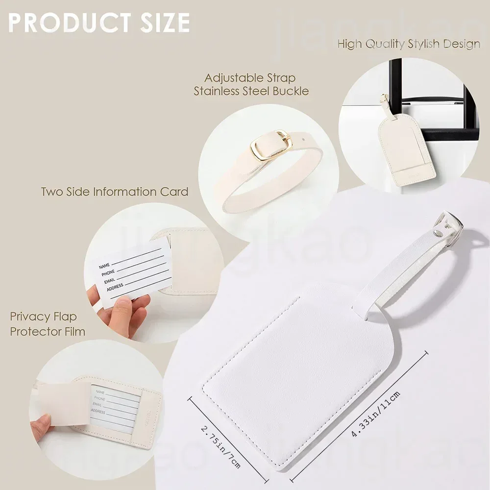 Personalized PU Luggage Tag He - Travel Accessories Personalised ulasan dan harga