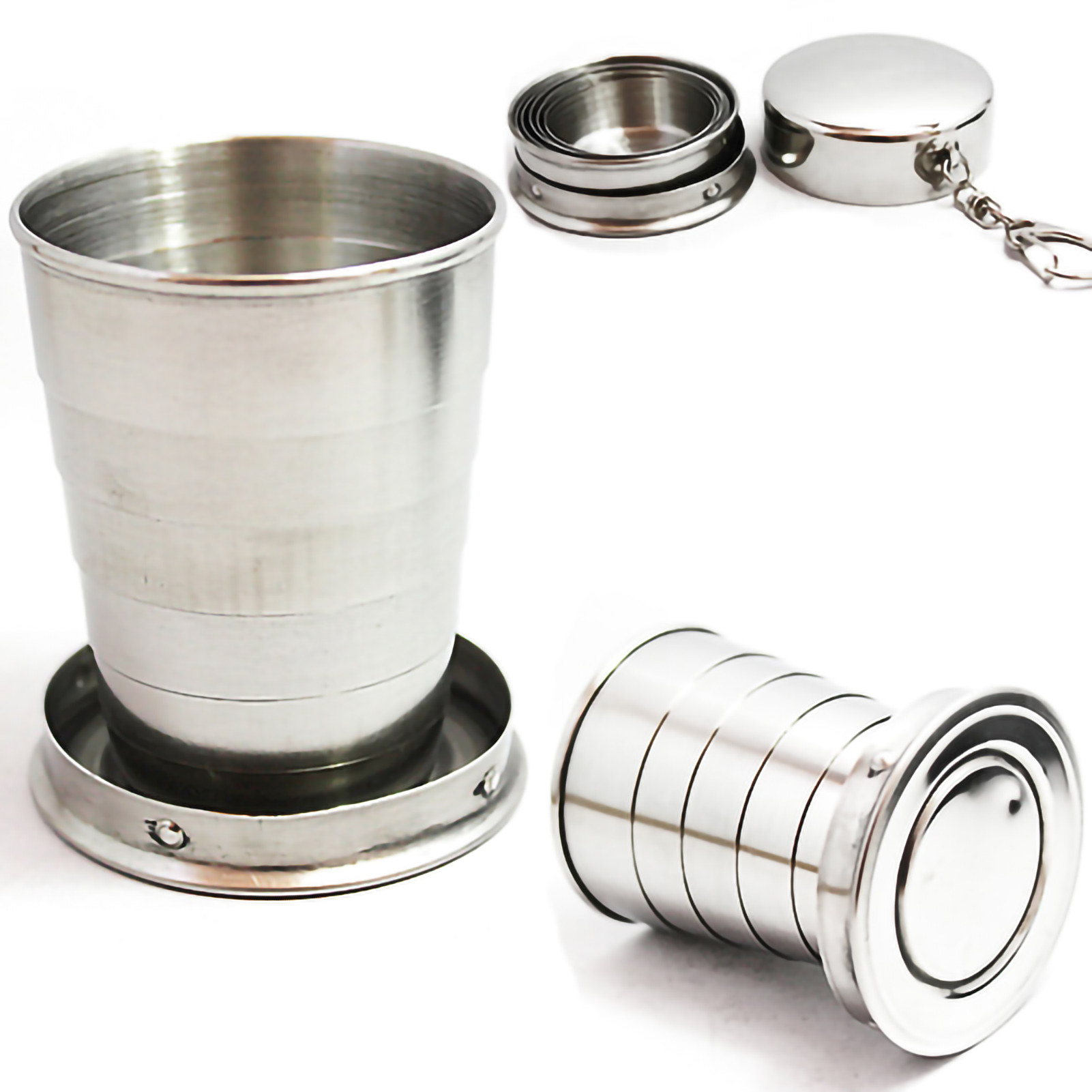 Portable 75ml stainless steel  - Water Bottle Collapsible ulasan dan harga