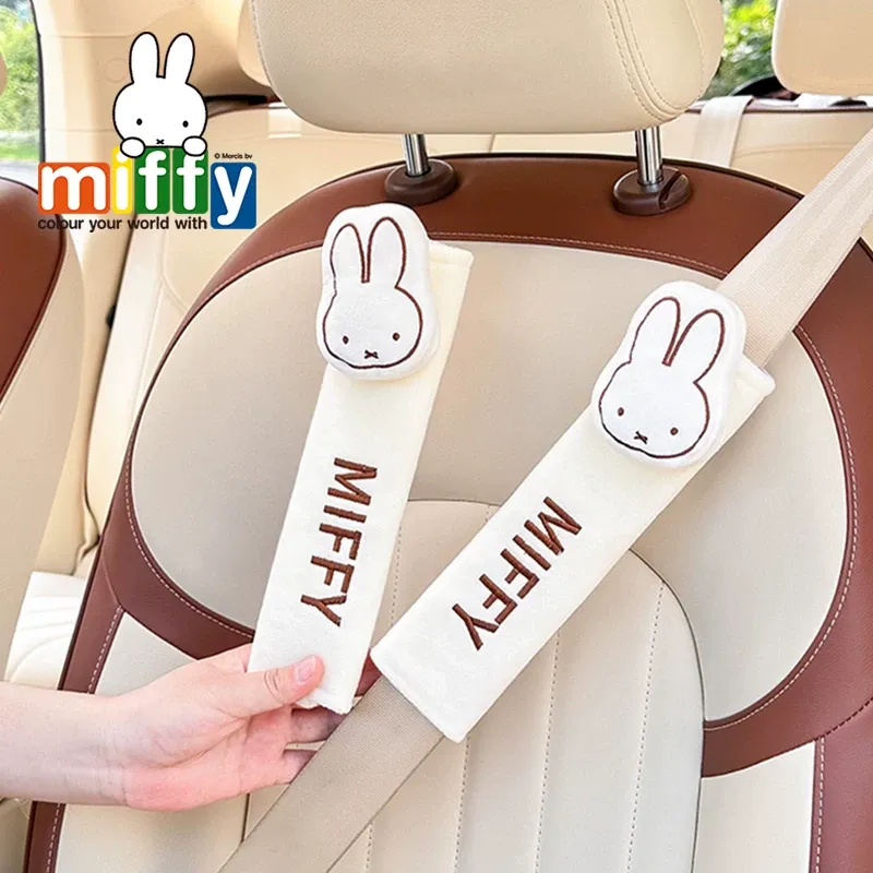 Kawaii Miffy Car Seat Belt Sho - Travel Accessories Comfort ulasan dan harga