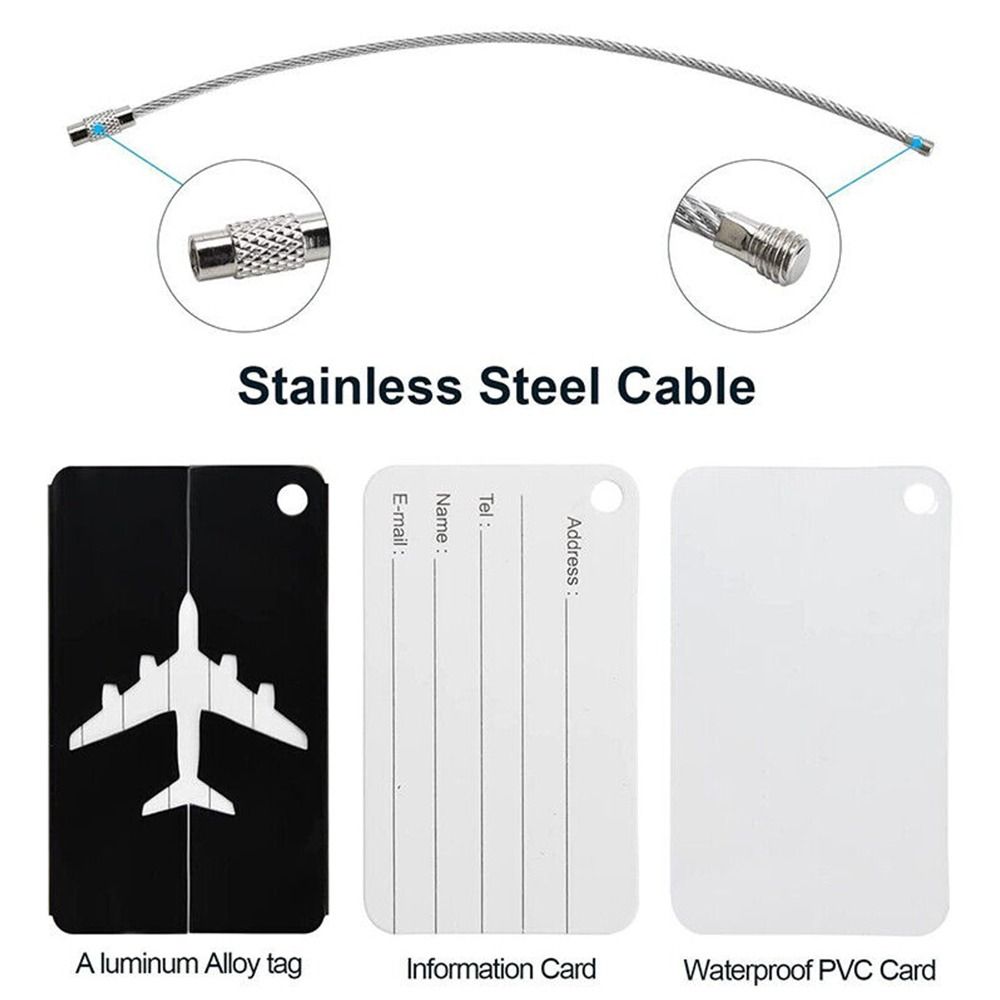 Aluminium Travel Luggage Tags  - Travel Accessories B&M ulasan dan harga