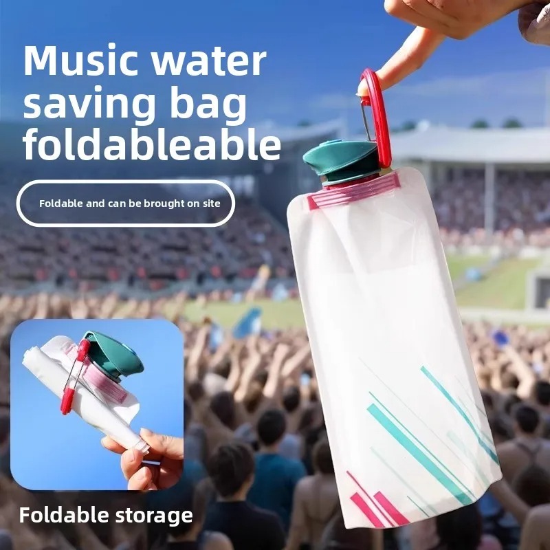 1-8PCS 700ml Soft Foldable Wat - Water Bottle Collapsible ulasan dan harga