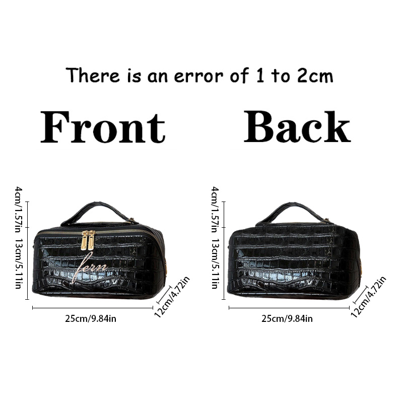 Embroidered Croc Makeup Bag Pe - Travel Accessories Gift Ideas ulasan dan harga