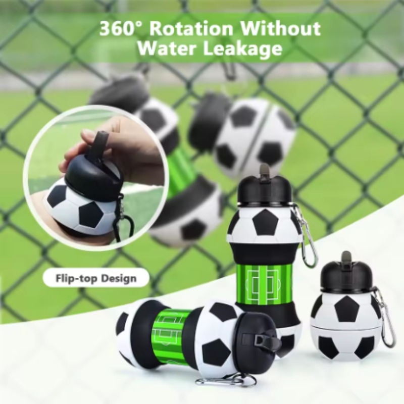 Football Silicone Collapsible  - Water Bottle Collapsible ulasan dan harga