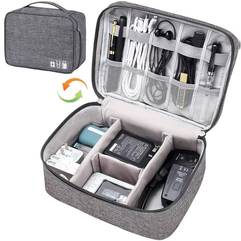 Travel Cable Storage Bag Porta - Cable Organizer Travel ulasan dan harga