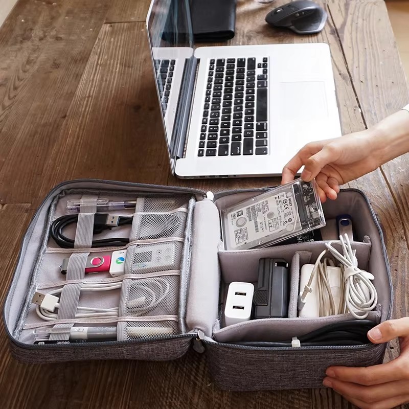 Travel Cable Storage Bag Porta - Cable Organizer Travel ulasan dan harga