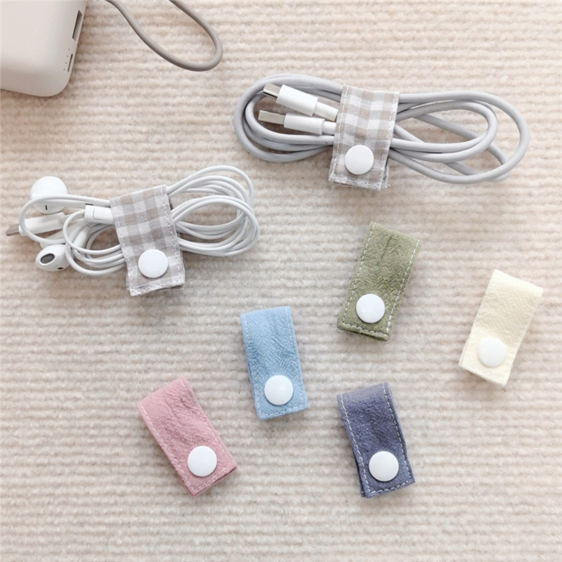 Fabric Cable Organizer Reusabl - Cable Organizer Travel ulasan dan harga