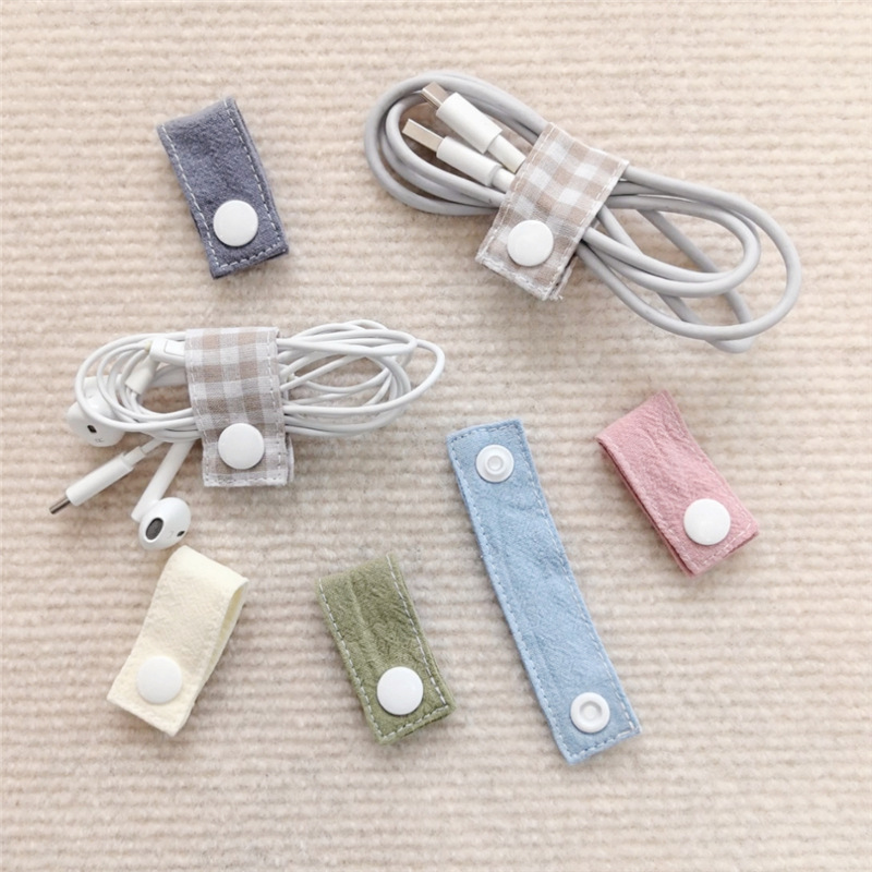 Fabric Cable Organizer Reusabl - Cable Organizer Travel ulasan dan harga